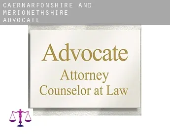 Caernarfonshire and Merionethshire  advocate