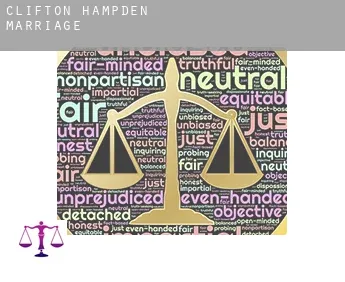 Clifton Hampden  marriage