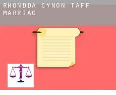 Rhondda Cynon Taff (Borough)  marriage